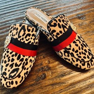 Steve Madden leopard mules